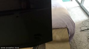 Ava Alex - Girlfriend caught masturbating gets HUGE facial