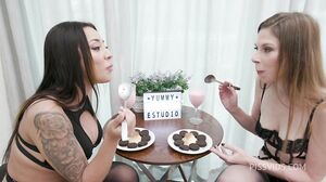 Vitoria Beatriz, Alice Maze - The 2025 P- 0lympics: Brazil Vs Belgium Rd1 (Piss drinking,Puk3)