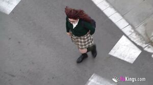 FAKings - Just 18. Redhead teenage babe makes her porn debut