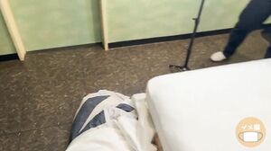 Mature woman, filming staff with no experience with men, is fucked in a camera rehearsal!