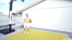 Busty Baddie Gemma Boops Interrupts Basketball Game for Outdoor Shower Sex & Creampie in 4K