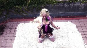 Babe Stare - Little sexy fairy gets her pussy fucked until a cum shot to the face