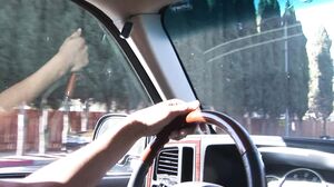 Hand Lotion Studios - Brunette teen spreads her legs for a huge black cock