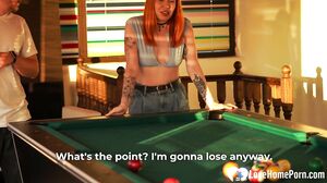 Sexy Ginger Breaks All the Billiard Room Rules