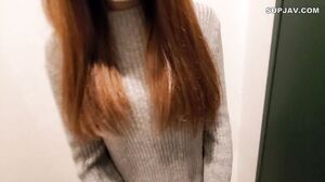 A female president is stuck in business and pushes her dick into her mouth