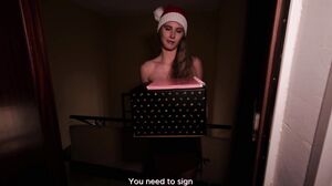 Miss Driada - The Delivery Girl came Dressed as Santa Claus, but he has a Big Dick, so she Stayed