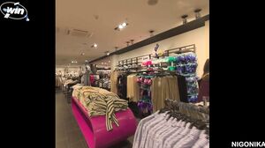 NIGONIKA - Pickup In A Public Place A Girl Wearing Glasses Arranges A Shopping Tour