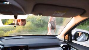 NIGONIKA - Redheaded Model Cant Wait To Suck Cock In The Car   Nigonika