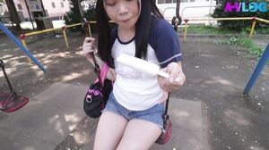 ALOG-017 A Record Of Sex With A Beautiful Girl Who Looks Like An Adult But Has An Adult Body, Eating Ice Cream In The Park