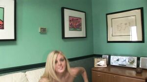 My Favorite Pornstars - Cute blonde teen does an interview then strips naked