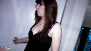 MMM100 - Hard gonzo of a cute brunette fucked in her pussy and ass