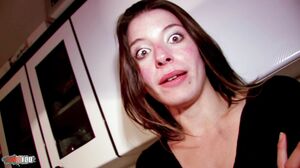 MMM100 - Cute brunette hard fucked in pussy and ass