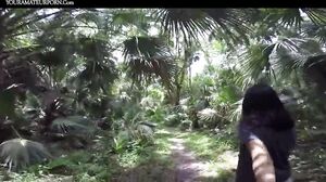 Asian Teen Sucking And Fucking Black Cock Outdoors (720)