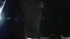 Brunette Sucked Dick At The Car Park With Fireworks in The Background (1080)