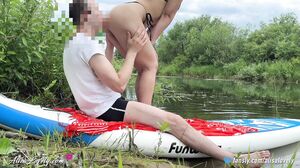 Alisa Lovely - Brunette gives Guy to Lick her Ass, Sucks Cock and Fucks Cancer in Nature - Real Outdoor Sex