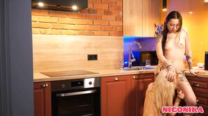 NIGONIKA - Jerk Off to Two Lesbians Frying in the Kitchen Validoll, Miss Lissa Bitches