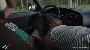 Alisa Lovely - Gorgeous Ass Babe Caught on Taxi while Fucking & Shooting Porn