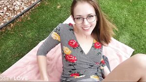 Lindsey Love - Public Fuck & Creampie - Hot Amateur Couple