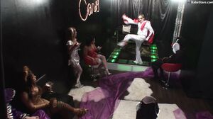 Babe Stare - People in costumes have an orgy filled with ass eating and facial cumshots