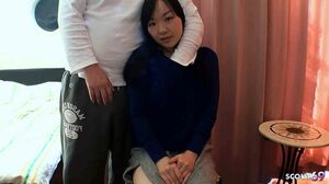 Petite Japanese Small Tits Teen seduce to First Time Creampie Sex