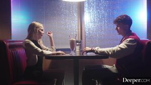 Deeper. Fun sized Cuties Coco Lovelock and Madi Collins Share Parker's Cock