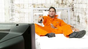 Get Your Fix - Big tit blonde pays Jail Mate a visit