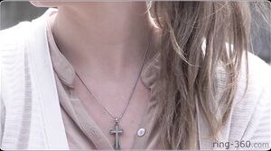 Girl with big tits, flashing in public