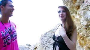 Thot Factory - Ginger redhead Latina gets anal fucked at the beach