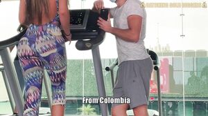 CatchingGoldDigger - Colombian Bubble Butt Girl Gets Picked up from the Gym to have a Unforgettable SEX!