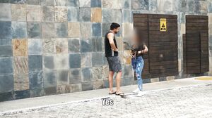 CatchingGoldDigger - Risky Sex with a Dirty Venezuelan Slut on a Public Roof Top