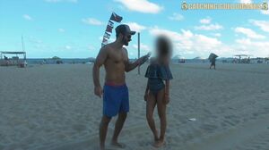 CatchingGoldDigger - Skinny Brazilian Teen Gets Fucked after a Beach Interview