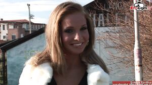 EroCom - Anal threesome with a skinny brunette slut