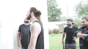 Nympho Kyra Sex takes a baseball bat up the ass before getting a nasty treatment by 5 big cocks with DAP 0% Pussy ,showing her prolapse pushing whipped cream, chocolate ,milk enemas and drinking piss