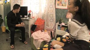 Asian Impulse - Eighteen flowers Asian Coed with tiny tits gets split open