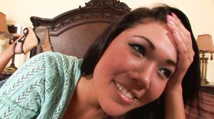 Thot Factory - Lovely Asian teen fucked and cum dropped onto her huge tits