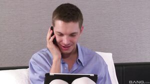 Blonde slut in stockings Cherry Kiss gets fucked in the ass