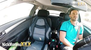 Nick Moreno - FREE Video - Horny Uber Driver Fucks an 18-year-old Latina Tourist in the Car -VIDEO CREAMPIE-