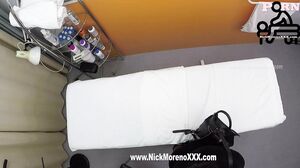 Nick Moreno - Horny Masseur Man Puts his Hand all over the Body of a 22-year-old Girl and he Likes his Cock