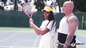 Ana Foxxx -  Tennis Babe Takes Anal Lessons From Coach
