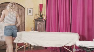 Luna Skye - KinkySpa - Luna Skye Learns the Ropes of Giving a Full Service Massage - Teen Massage