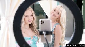 BLACKED Naughty Blonde Chloe Rose Shares Her BF's BBC With Hot Bestie Riley Star