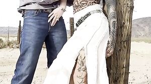 Eden Ivy’s drinking pee, hard anal and face pounding in the desert