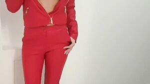LolyAmateur - Hot Blonde MILF Fuck in Red Leather Jacket