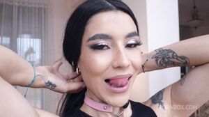 Rousse Black - 6on1 DVP DAP Skinny teen Lana with perfect ass gets fountains of piss and double fucked in all her tight holes by six big cocks EKS594 in HD