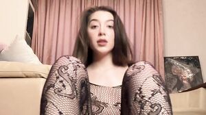 Amelisoyka - I Ride on Brown Dildo on the Floor and Cum in Erotic Costume