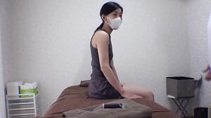 A Cool-looking Black-haired Slender Beauty Also Has Her Sensitive Small Breasts And Pussy Treated With Double, And She Lifts Her Hips And Cums!