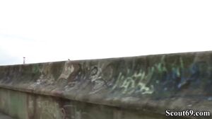 Blond Teeny Angela Vital Seduce To Fuck For Money On Real Street Casting