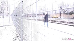 Blue Eyes College Marilyn Fuck At Street Casting