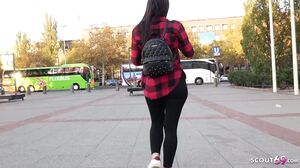 College Valentina Seduce To Fuck At Real Street Casting For Cash