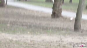 Cute Girl Eveline Dellai In Leggings Tricked To Raw Pickup Fuck